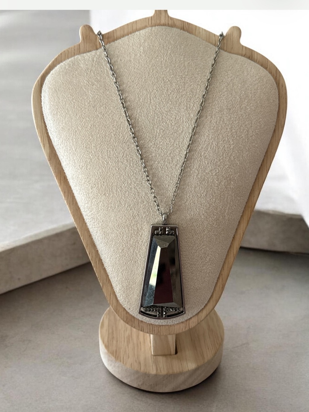 Stoney Clover Lane Silver Tone Filigree Pendant Necklace